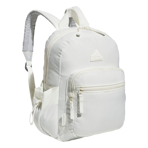 adidas Weekender Sport Fashion Compact Smaller Backpack with Detachable Mini valuables Pouch, Off White, One Size