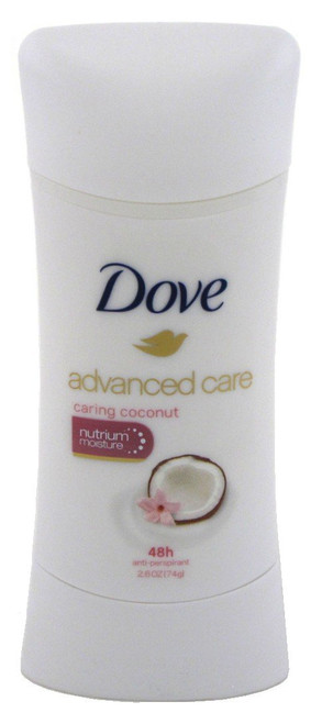 Dove Deodorant 2.6 Ounce Adv Care Anti-Perspirant Coconut (76ml) (6 Pack)6