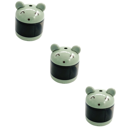 STOBOK 3pcs Automatic Pencil Sharpener Electric Sharpener for Kids Classroom Pencil Sharpener Cute Sharpener Battery Pencil Sharpener Student Use Vertical Plastic Stationery