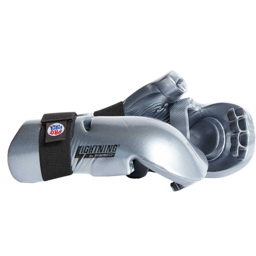 Proforce Lightning Punches Karate Sparring Gloves - Silver - Child Large
