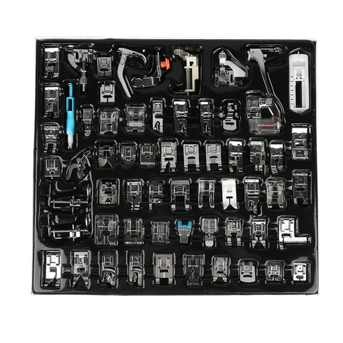 Hapivida Sewing Machine Presser Feet Set, 62Pcs Sewing Machine Sewing Foot Household Multifunctional Presser Foot Metal Presser Feet Set Sewing Machine Accessories Kit Hapivida Sewing Machine Presser Feet Set, 62Pcs Sewing Machine Sewing Foot Household Multifunctional Presser Foot Metal Presser Feet Set Sewing Machine Accessories Kit