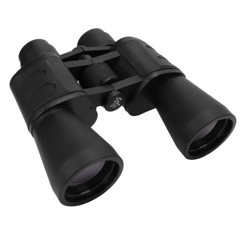 Travel Binoculars, Foldable Nonslip Wide Application 50mm Objective Lens Compact Binoculars Portable Size Accurate Focusing for Bird