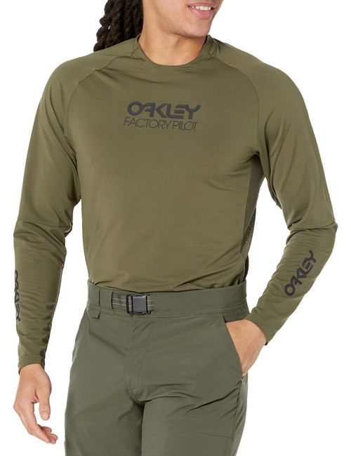 Oakley Factory Pilot MTB Long Sleeve Jersey II, New Dark Brush, X-Small