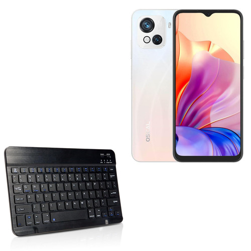BoxWave Keyboard Compatible with Blackview Oscal C80 - SlimKeys Bluetooth Keyboard, Portable Keyboard with Integrated Commands - Jet Black