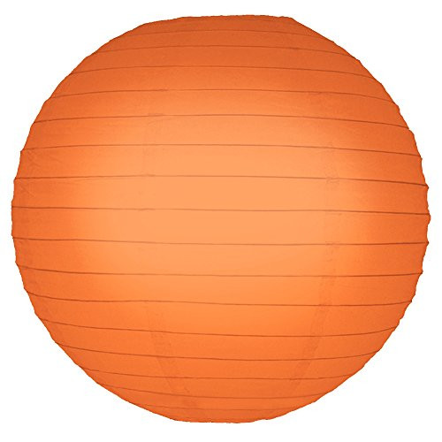 Lumabase 78205 5 Count Paper Lanterns, 10", Orange