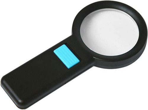 Magnifiers Lighted Magnifying Glass 10X Handheld Reading Magnifying Glasses with 10 LED Illuminated Light for Seniors Coins Stamps Inspection Marriage