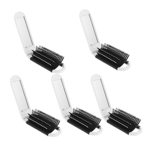 Beavorty 15 Pcs Folding Comb Pocket Comb Foldable Comb Portable Hair Comb with Mirror Detangling Hair Comb Travel Hair Brush Portable Hair Brush Travel Folding Mirror Comb Compact Mini Gift