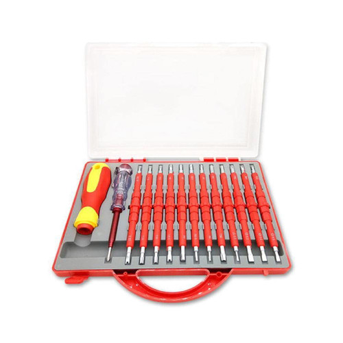 14 In 1 Magnetic Screwdriver Set Multi-purpose Electrican Insulated Electric Hand Tool Screwdriver Set Repair Tools 14 In 1 Screwdriver