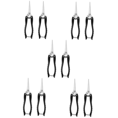 DOITOOL 10 Pcs Garden Pruning Shears Hand Pruning Shears Garden Cutting Tool Plant Trimming Scissors Plant Trimming Shears Florist Thorn Stripper Fruit Scissors Manual Stainless Steel