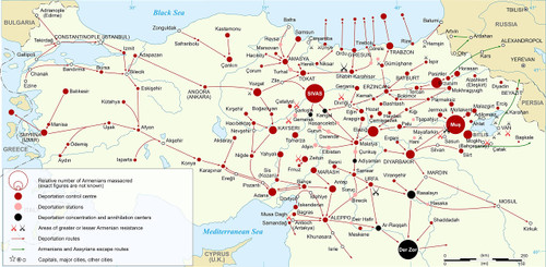 49x24in Armenian Genocide Map-en ?Coated Paper?