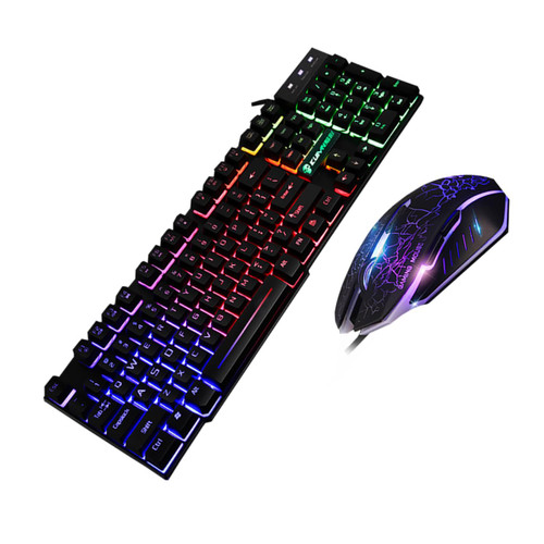 Mikikit 1 Set Wired Keyboard Keyboard for Gaming Computer Keyboard & Combos Wired Computer Keyboard Wire Mouse Computer Mouse Corded Mouse Keyboard Wired Makeup Earth Tones