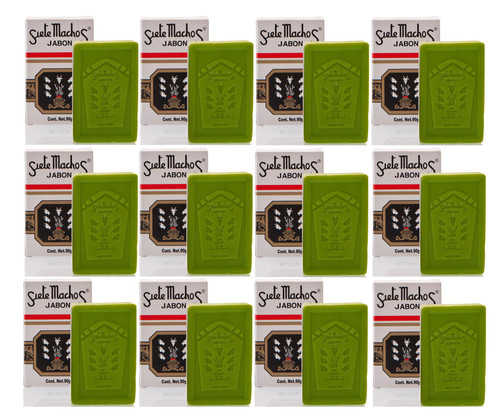 Siete Machos URANIA Soap - Jabon Siete Machos 3.17 oz. / 90g (12 Pack)
