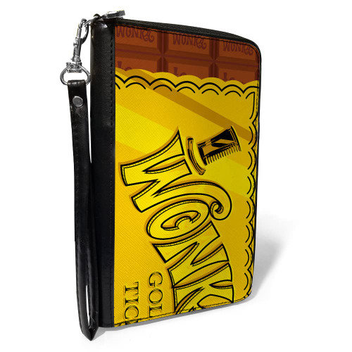 Buckle-Down Movies Wallet, Zip Around, Willy Wonka and the Chocolate Factory Golden Ticket Wonka Bar, Vegan Leather