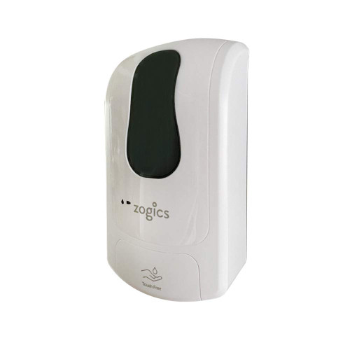 Zogics Touch-Free Automatic Dispenser for Gel Hand Sanitizer and Liquid Soap, Wall-Mounted (White)