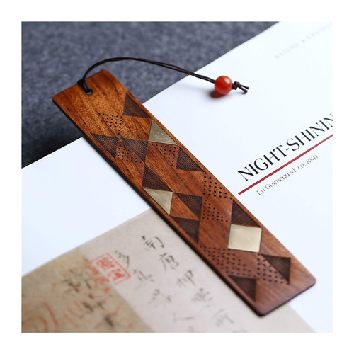 Bookmarks Page Markers Handmade Wooden Bookmark, Wooden Bookmark with Beautiful Pendant? is A Unique Gift for Teachers, Students, Men and Women. Book Markers Page Clip for Students Teachers Read