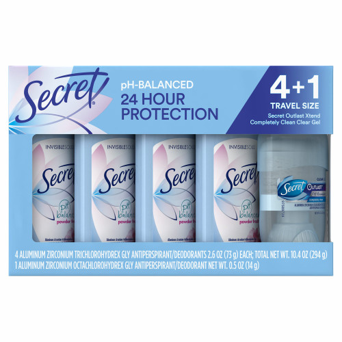 Secret Invisible Solid Powder Fresh Deodorant with Bonus, 4 pk./2.6 oz. (pack of 2)