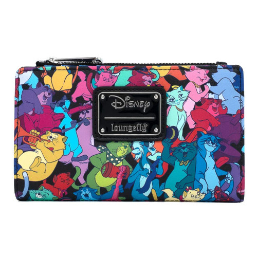 Loungefly Disney Aristocats Jazzy Cats Faux Leather Flap Wallet Loungefly Disney Aristocats Jazzy Cats Faux Leather Flap Wallet
