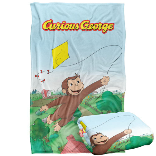 Curious George Blanket, 36"x58", Silky Touch Super Soft Throw Blanket