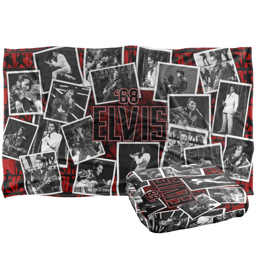 Elvis Presley Comeback to 68 Officially Licensed Silky Touch Super Soft Throw Blanket 36" x 58"