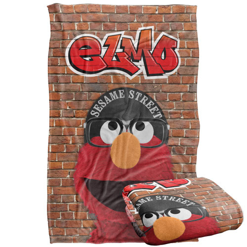 Sesame Street Urban Elmo Graffiti Officially Licensed Silky Touch Super Soft Throw Blanket 36" x 58"
