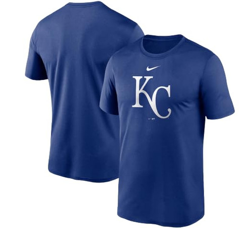Nike Men's MLB Dri-FIT Logo Legend T-Shirt (as1, Alpha, m, Regular, Regular, Kansas City Royals - Blue)
