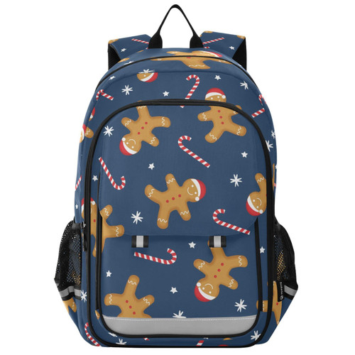 NFMILI (Gingerbread Man Candy Kids Backpack Lightweight School Bag boys girls Backpack for Middle-School Elementary Bookbags Laptop Backpack