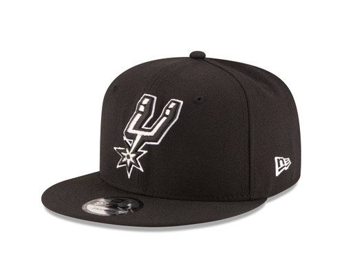 NBA San Antonio Spurs Adult Men NBA 9Fifty Team Color Basic Snapback Cap,OSFA,Black