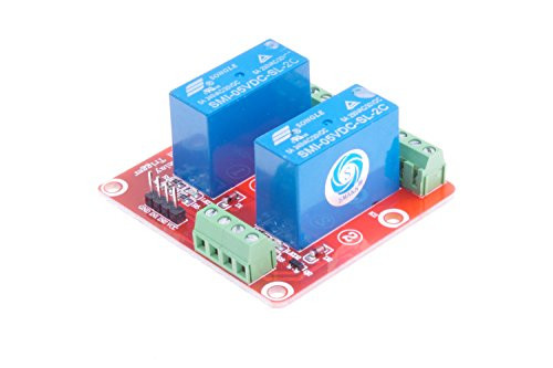 SMAKN 2 Channel SMI-05VDC-SL-2C DC 5V Double power relay High Level Optocoupler Relay Module