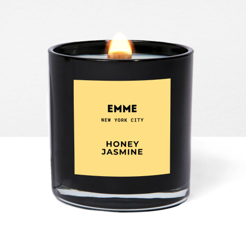 EMME nyc Candle Jar - Honey Jasmine Scented Candle/Natural Soy Wax, Clean Burning Cotton Wick Candle, Non-Toxic Home Fragrance/Up to 80 Hours Burn Time, 10 oz EMME nyc Candle Jar - Honey Jasmine Scented Candle/Natural Soy Wax, Clean Burning Cotton Wick Candle, Non-Toxic Home Fragrance/Up to 80 Hours Burn Time, 10 oz