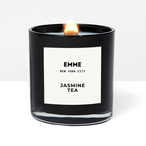 EMME nyc Candle Jar - Jasmine Tea Scented Candle/Natural Soy Wax, Lead Free Cotton Wick Candle, Non-Toxic Home Fragrance/Up to 80 Hours Burn Time, 10 oz EMME nyc Candle Jar - Jasmine Tea Scented Candle/Natural Soy Wax, Lead Free Cotton Wick Candle, Non-Toxic Home Fragrance/Up to 80 Hours Burn Time, 10 oz