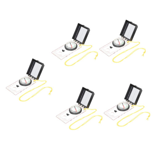 Sosoport 5pcs Map Ruler Compass Multitools Outdoor Hiking Equipment Outdoor Compass Camping Compass Survival Navigation Tool Baseplate Pro Tools Map Compass Child Scale Acrylic Advanced