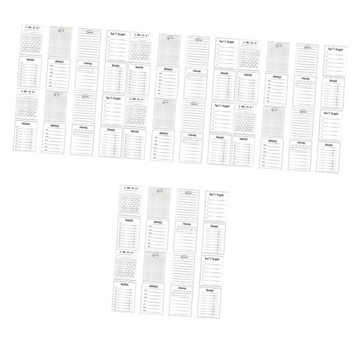 NUOBESTY 64 Pcs Artistic Notepad Simple Self Fun Note Pads Mini Office Supplies Blank Notepad Work Notepad Mini Notepads Notepad for Work Mini Sticky Notes Student Notebook Paper Plan
