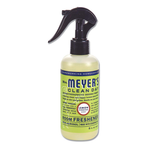 Mrs. Meyer's Clean Day Room Freshener, Lemon Verbena, 8 oz, Non-Aerosol Spray, 6/Carton