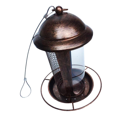 ABOOFAN Bird Feeders Bird Feeder with Camera Weatherproof Bird Feeder Caged Bird Feeder Wild Bird Feeder Bird Feeder Camera Bird Water Feeder Finch Outdoor Metal Bird Food