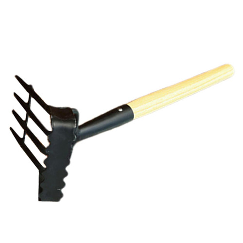 BESTOYARD Hand Rake Garden Tool Wood Handle Rake Small Hand Rake Garden Rakes Small Rakes for Garden Beds Gardening Tools Hand Cultivator Garden Tool Planting Rake Garden Hoe Gravel Manual