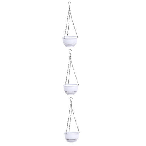 Milisten 3 Pcs Flower Pots Storage Basket Plant Organizer Hanging Basket Wall Mount Basket Wall Hanging Flower Pot Hanging Storage Holder Hanging Basin Succulents