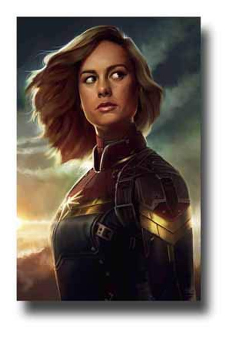 Captain Marvel Poster Movie Promo 11 x 17 inches Sketch Face Captain Marvel Poster Movie Promo 11 x 17 inches Sketch Face