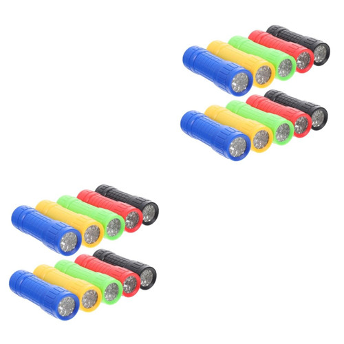 Uonlytech 20 Pcs LED Flashlight Small LED Torch Small Flashlights Mini flashlights Bulk Camping Light Torch Outdoor Flashlight Pocket Flashlight Camping Supplies on Foot Pendant abs