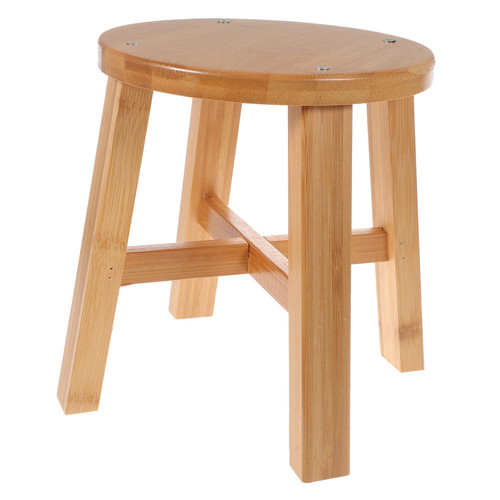 PRETYZOOM 1pc Bamboo Bench Kids Small Stool Kids Wooden Stool Foot Stepping Anti- Stool Mini Wooden Stool Kid Foot Stool Wood Step Stool Heighten Solid Wood Child Shoe Changing Stool