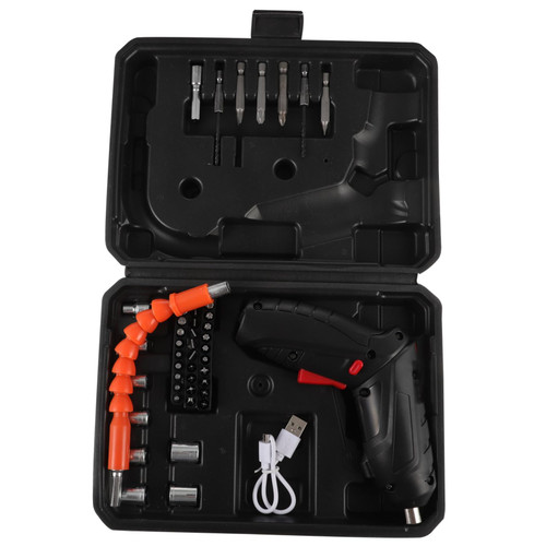 Housoutil 1 Set Electric Screw Driver Cordless Drill Kit Rechargeable Drill Screwdriver Taladros Inalambricos Rechargeable Screwdriver Cordless Screwdriver Bit Kit Adapter Plastic Mini