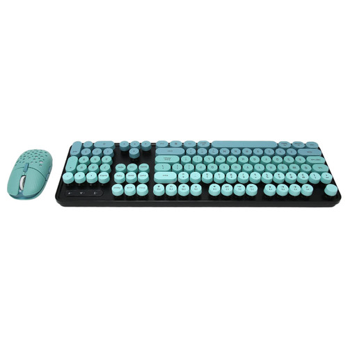 Estink Wireless Keyboard and Mouse Combo, Low Noise 2.4G Wireless Keyboard and Mouse Set, 3 DPI Adjustable Gaming Mouse Keyboard and Mouse (Mixed Color Blue)