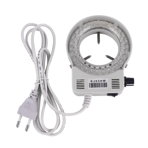 Microscope Accessories Kit Adjustable LED Ring Light for Monocular Binocular Trinocular Microscope Illuminator Lamp Microscope Slides (Color : White)