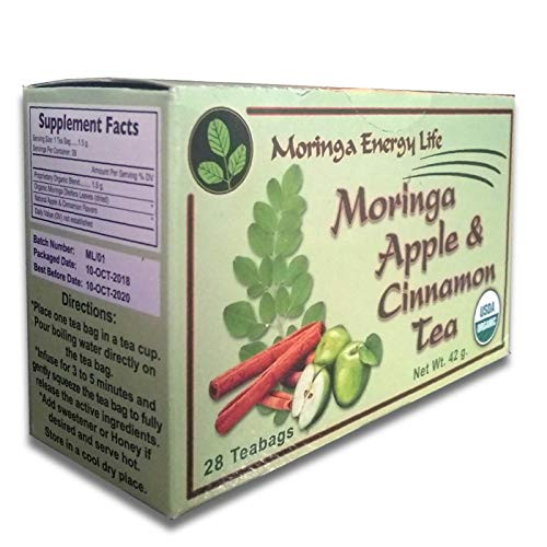 MORINGA APPLE CINNAMON TEA - USDA Organic - Nature´s Most Potent Botanical for Nutrients, Vitamins & Minerals Now in Apple Cinnamon! Boost your Energy and Wellness with this Delicious Moringa Tea MORINGA APPLE CINNAMON TEA - USDA Organic - Nature´s Most Potent Botanical for Nutrients, Vitamins & Minerals Now in Apple Cinnamon! Boost your Energy and Wellness with this Delicious Moringa Tea