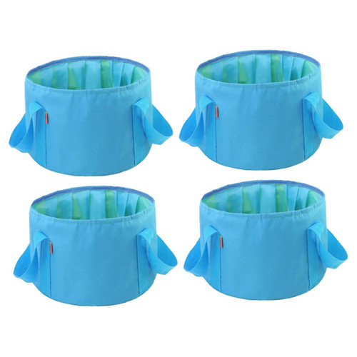 BESPORTBLE 4 pcs Collapsible Foot Bath tub Collapsible wash Basin Water Basin Water tub feet Soaking tub Foot Soaking tub Water Bucket Collapsible Bathtub Outdoor Bucket Sink Foldable Travel