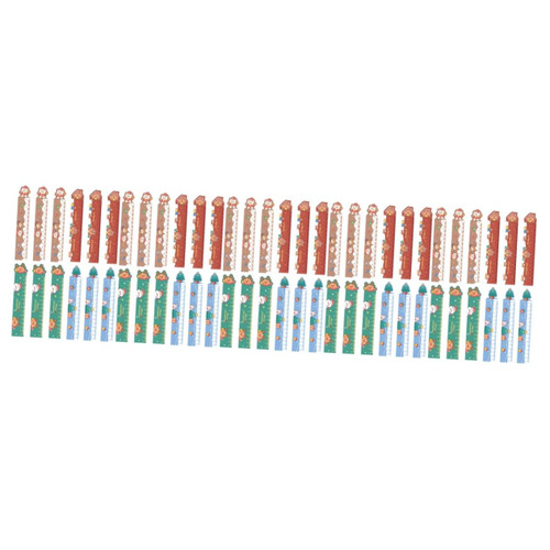 Operitacx 60 Pcs Christmas Magnetic Ruler Portable Ruler Adorable Bendable Ruler School Ruler Lovely Flexible Ruler Children Supply Children Accessory Kids Ruler 15c Household Tape Measure