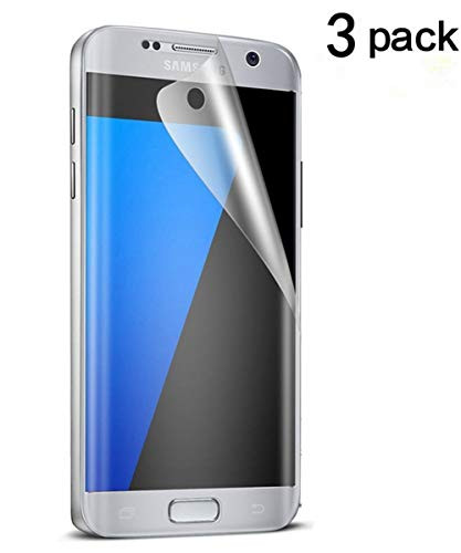 Galaxy S7 Screen Protector [Full 3D Coverage],TANTEK [Anti-Bubble] [HD Ultra Clear] TPU Film Curved Edge to Edge Screen Protector for Samsung Galaxy S7,[3-Pack]