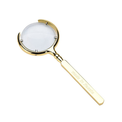 Loupe Magnifie Handle Magnifier Reading Metal Material Handheld Magnifying Glass Magnifying Glasses for Close Work, Science Magnifying Glass