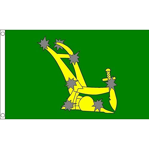 AZ FLAG Starry Plough of Ireland Flag 2' x 3' - Irish Citizen Army Flags 60 x 90 cm - Banner 2x3 ft