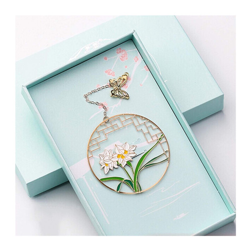 Bookmarks, Page Marker?Perfect Mother's Day and Birthday Gift,Unique Page Marker,Brass Bookmarks Classical Chinese Style Bookmarks Exquisite Hollow Literary Bookmarks Graduation/Birthday Valentine Gif