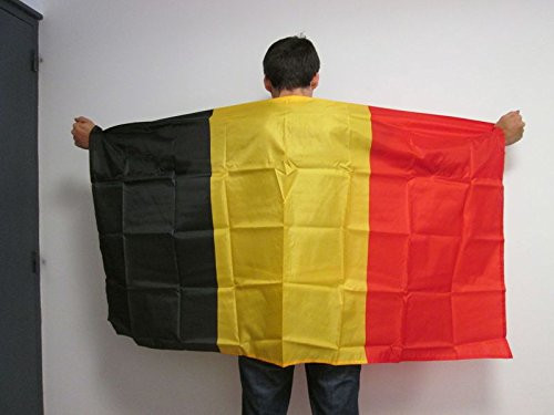 AZ FLAG Belgium Body Flag 3' x 5' - Belgian Cape Fan Flags 90 x 150 cm - Banner 3x5 ft